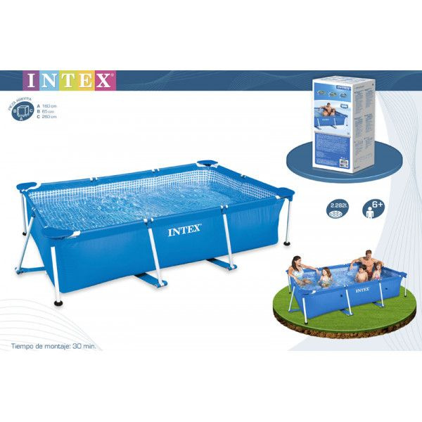 28271 Intex Каркасный бассейн Rectangular Frame Pool, 260х160х65 см #1