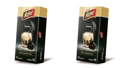 Rene Кофе Ristretto стандарта Nespresso, 10 капсул, 2 шт. #1