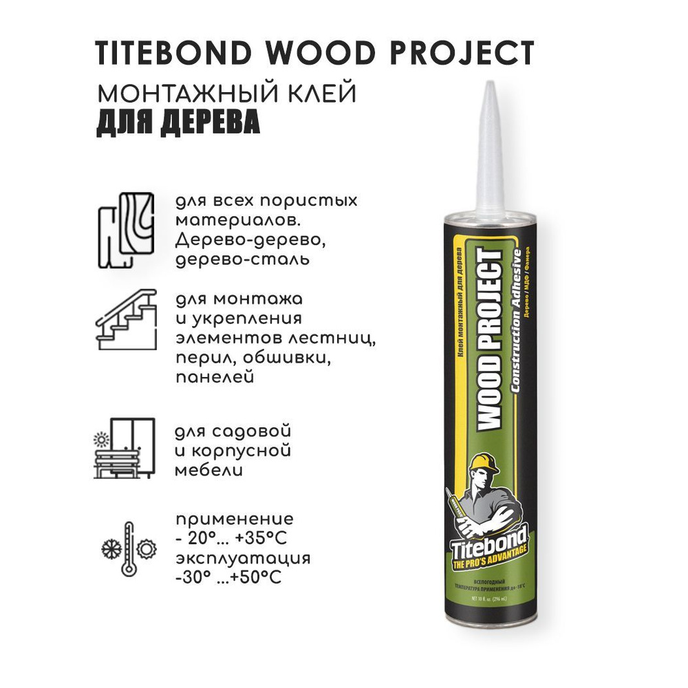 Монтажный клей Titebond для дерева и других материалов #1