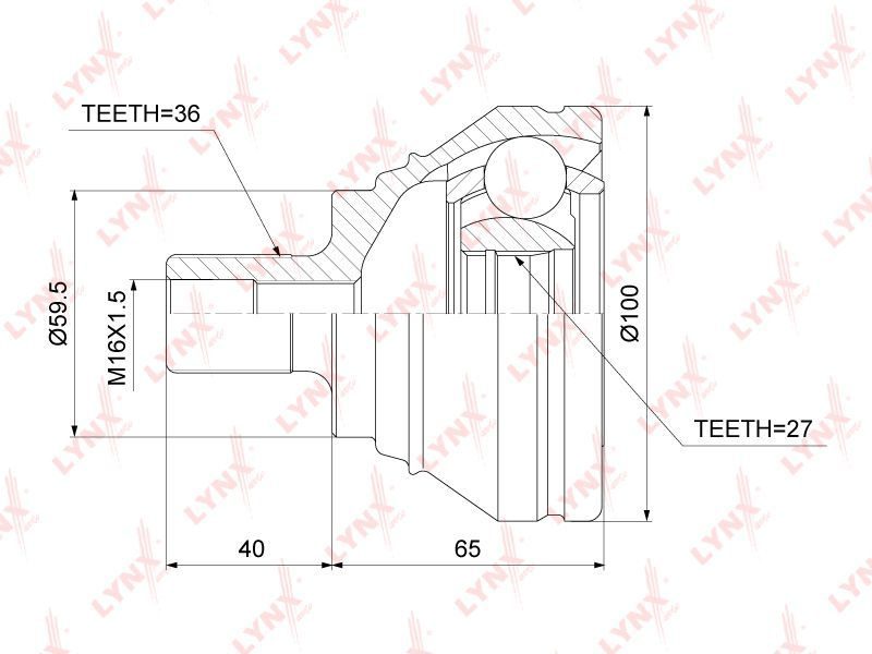 ШРУС наружный для AUDI, SEAT, SKODA, VOLKSWAGEN / CO3870 #1