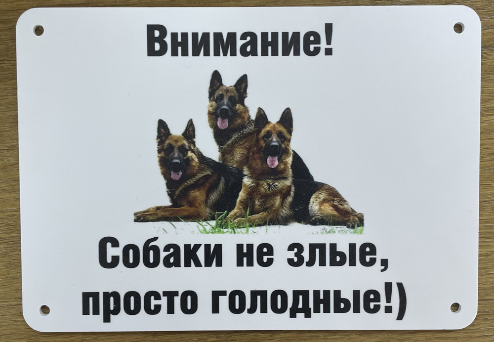 Табличка "Собаки голодные" #1