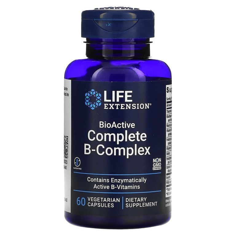 BioActive complete B-complex Life Extension (60 вег кап) #1