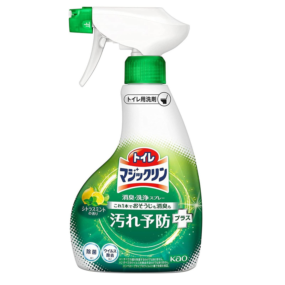 KAO Чистящее и дезодорирующее пенящееся средство "Magiсclean" для ванной комнаты с ароматом трав (спрей, #1