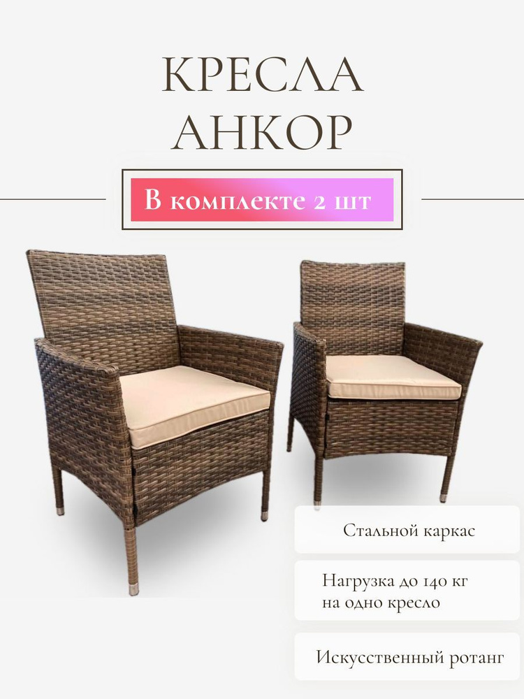 Кресла плетеные из полиротанга анкор - купить с доставкой по выгодным ...