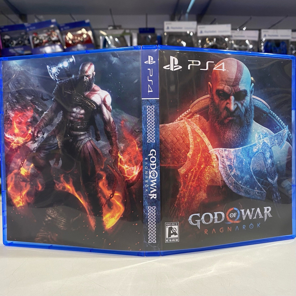 Игра "God of War Ragnarok" PS4 - Кастомная обложка для диска #1