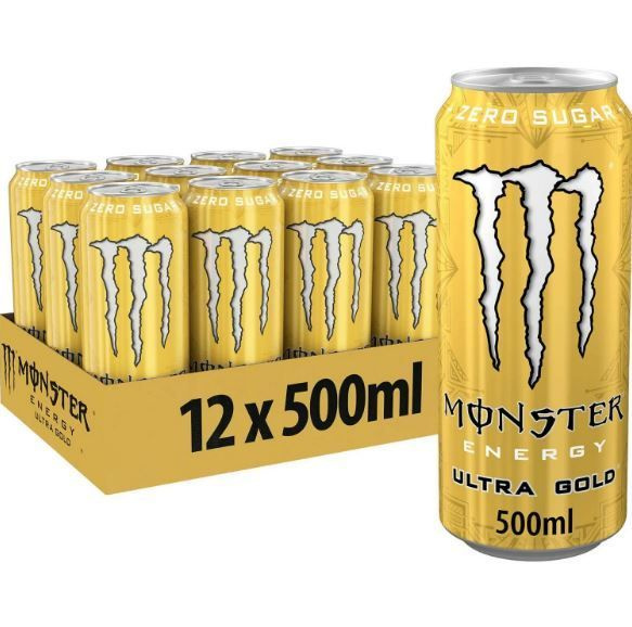 Энергетический напиток Monster Energy Ultra Gold Zero Монстер Энерджи Ультра Голд Зеро, 12 шт * 500 мл, #1