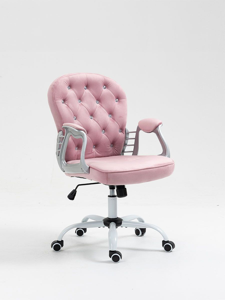 Кресло офисное. Цвет розовый. GUOCAI. ZK1304V/PI-B #1