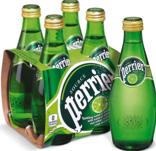 Вода минеральная газированная Perrier Lime / Перье Лайм, 4 * 330 мл, Франция  #1