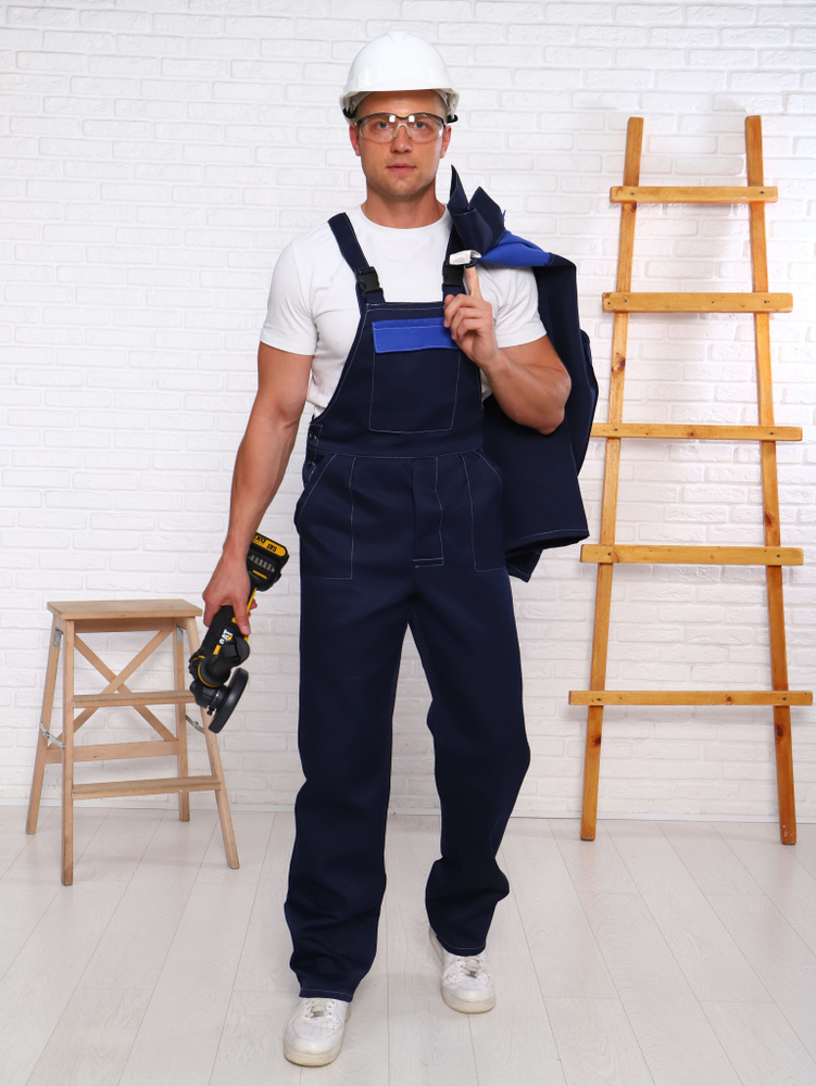 Летняя рабочая одежда для мужчин/ спецодежда мужская/ костюм рабочий синий василек  #1