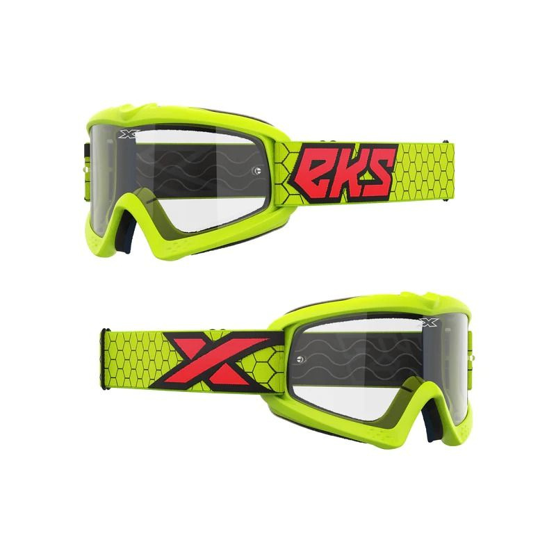 Очки подростковы EKS (X) BRAND XGROM Youth Goggle Flo Yellow - Clear Lens #1