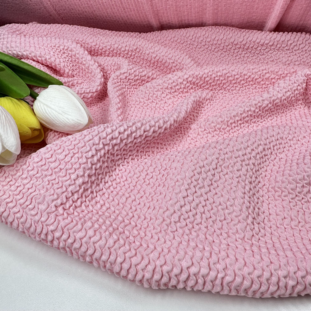 Бифлекс жатка, /длина 100 см /Ткань для купальника, ткань для шитья/цвет Розовый  #1