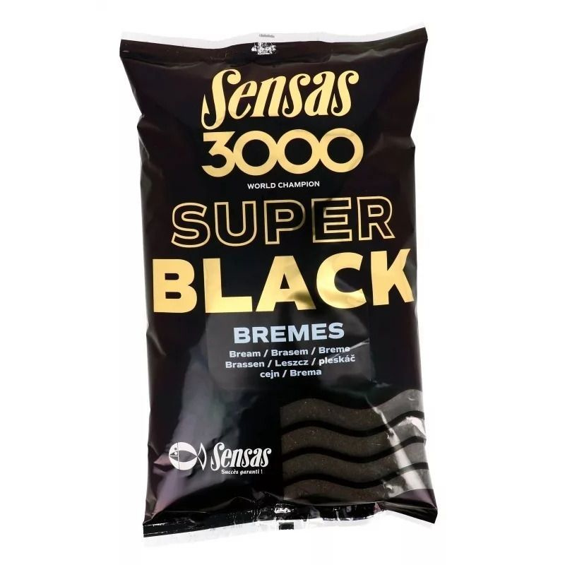 Прикормка Лещ Черная Sensas (Сенсас) - 3000 Super Black Bremes, 1 кг #1