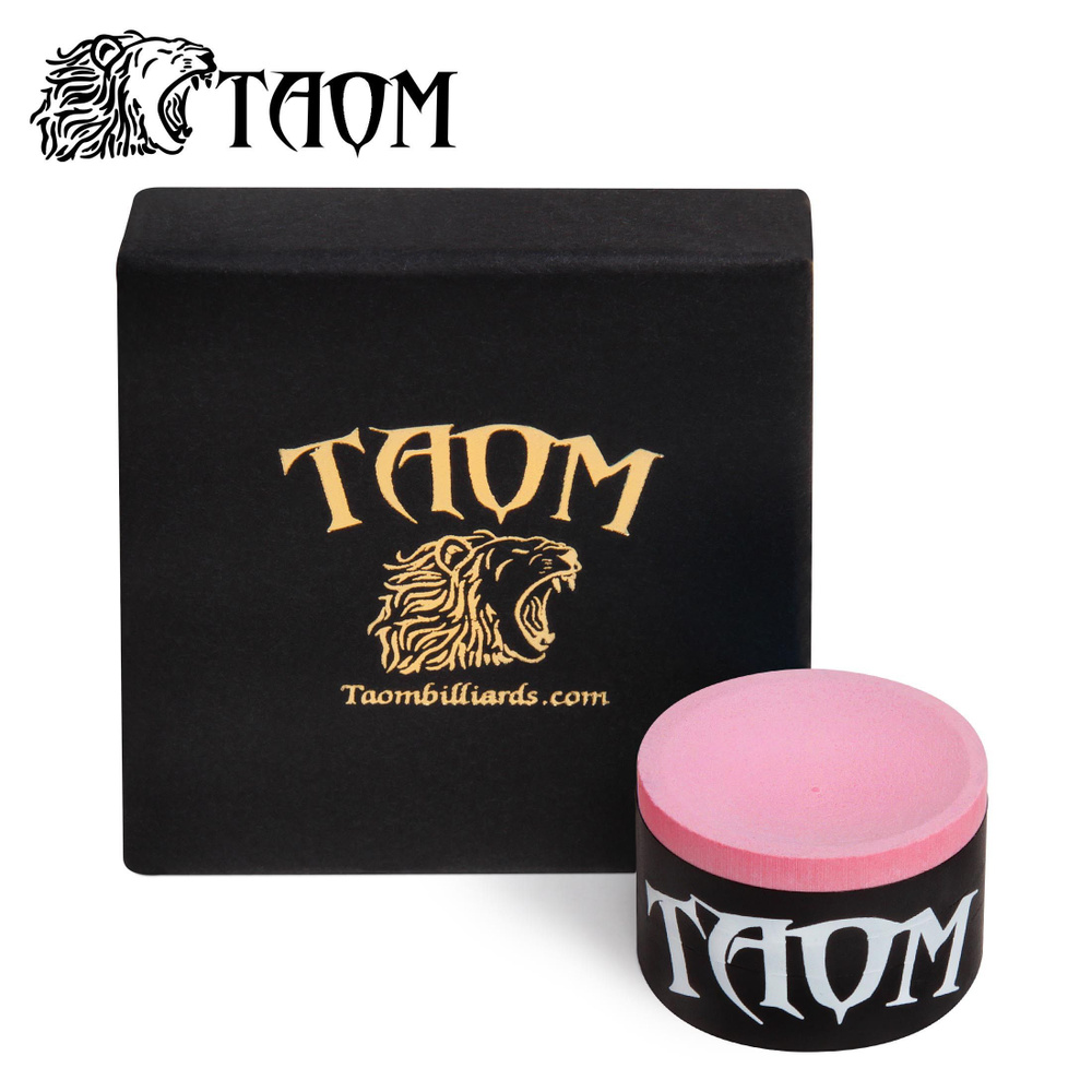 Мел для бильярда Taom Pyro Chalk Pink Limited Edition в индивидуальной коробке, 1 шт.  #1