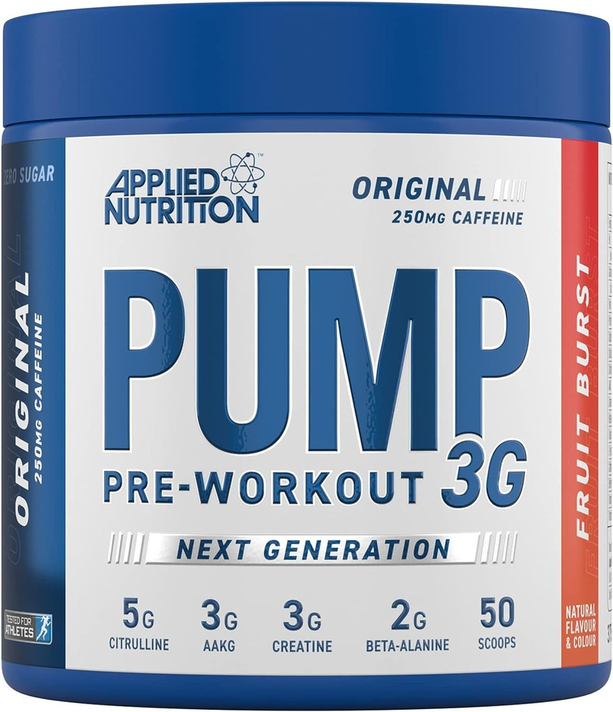 Предтренировочный комплекс., Applied Nutrition PUMP 3G., Фруктовый взрыв., 375 гр  #1