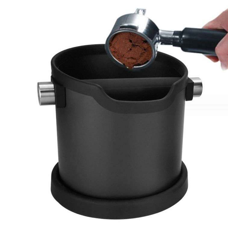 Нок-бокс для кофейного жмыха диаметр на 15см MyPads, контейнер для кофейной гущи металлический  #1