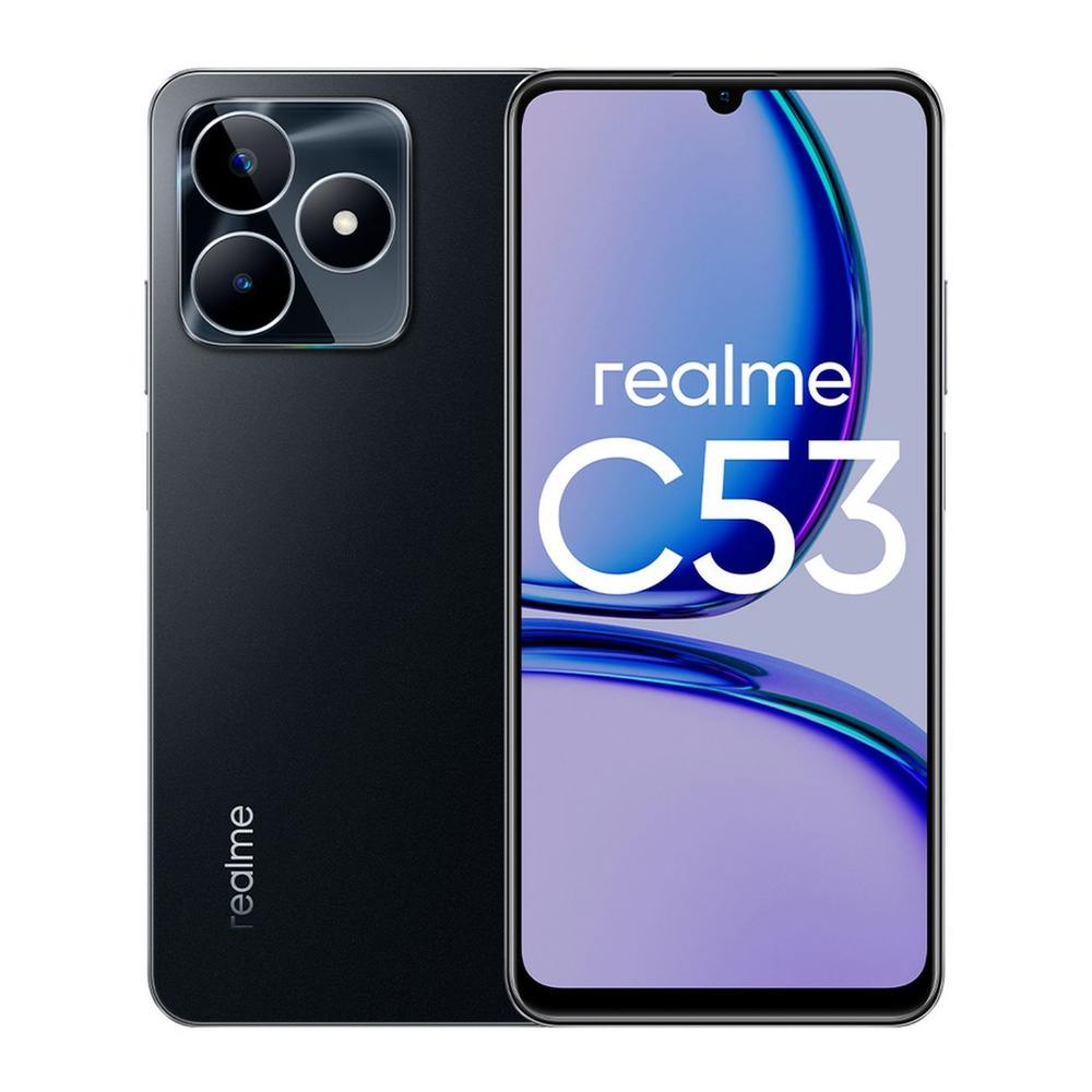 realme Смартфон C53 6+128GB Mighty Black (RMX3760) 6/128 ГБ, черный #1