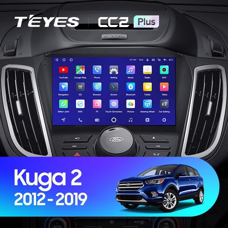 Магнитола для авто, TEYES Магнитола CC2 Plus 6 Gb 9.0" для Ford Kuga 2 Escape 3 Вариант комплектации #1