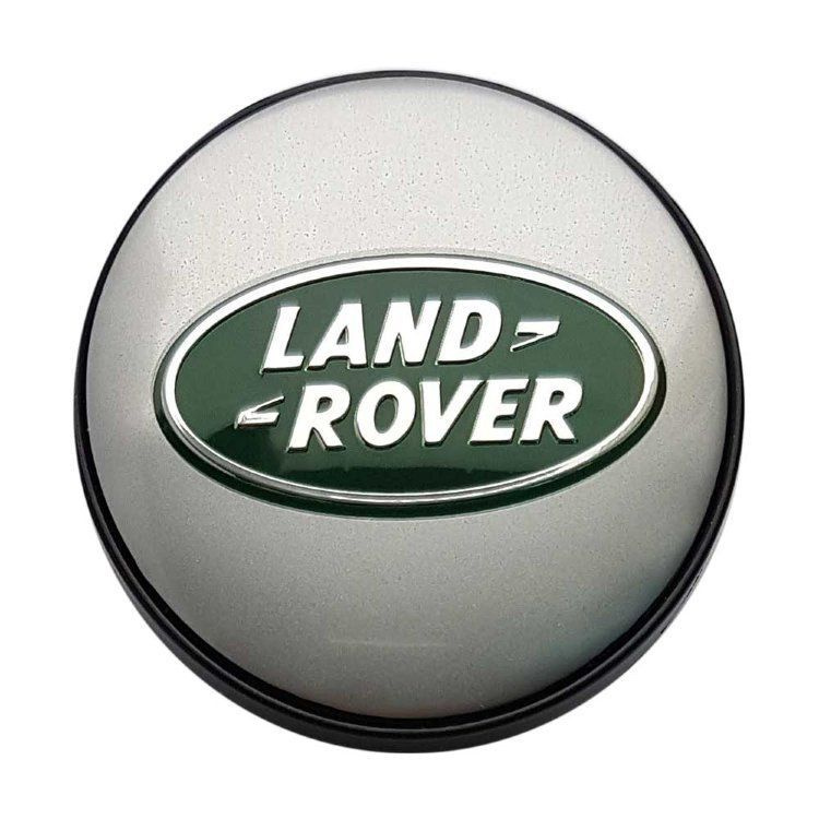 Колпак - заглушка (крышка) ступицы на литые диски для Land Rover зеленый логотип 1 шт. 62 мм.  #1