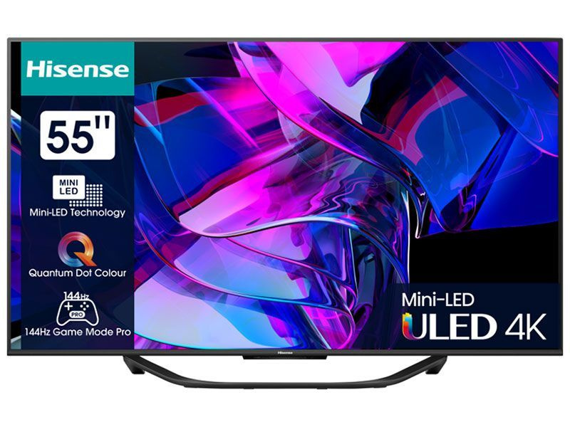 Hisense Телевизор 55U7KQ 55" 4K UHD, черный #1