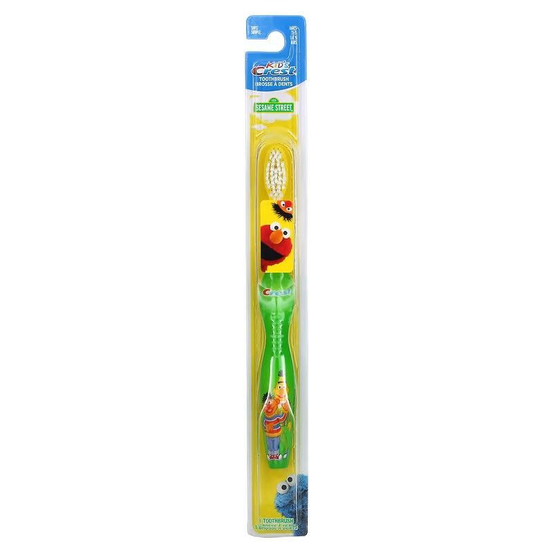 Зубная щетка, мягкая, для детей от 1 до 5 лет, 1 шт, Sesame Street, Crest, Kids, США  #1