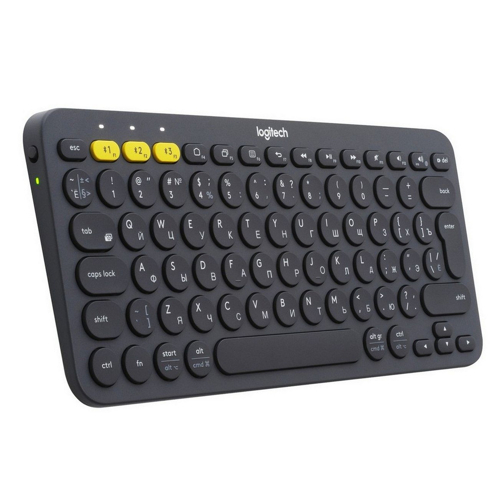 Logitech Клавиатура беспроводная K380 Dark Gray (русская раскладка), темно-серый  #1