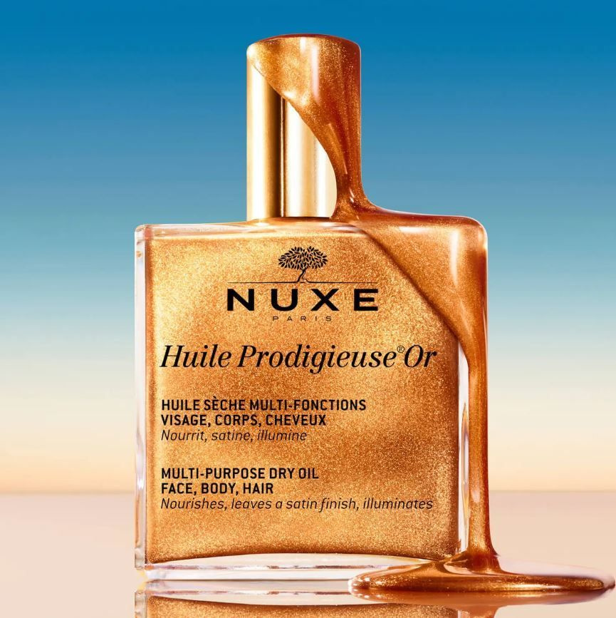 NUXE Золотое масло для лица, тела и волос Huile Продижьез Or Multi ...