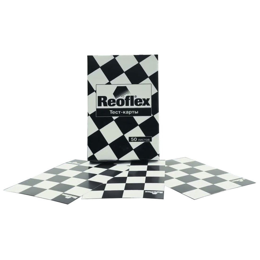 Тест-карты для выкрасок REOFLEX Test Cards, карточки для тест-напылов, 50 шт., RX N-01  #1
