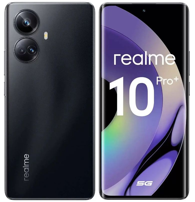 realme Смартфон 10 Pro+ 5G черный 256 ГБ 12/256 ГБ, черный #1