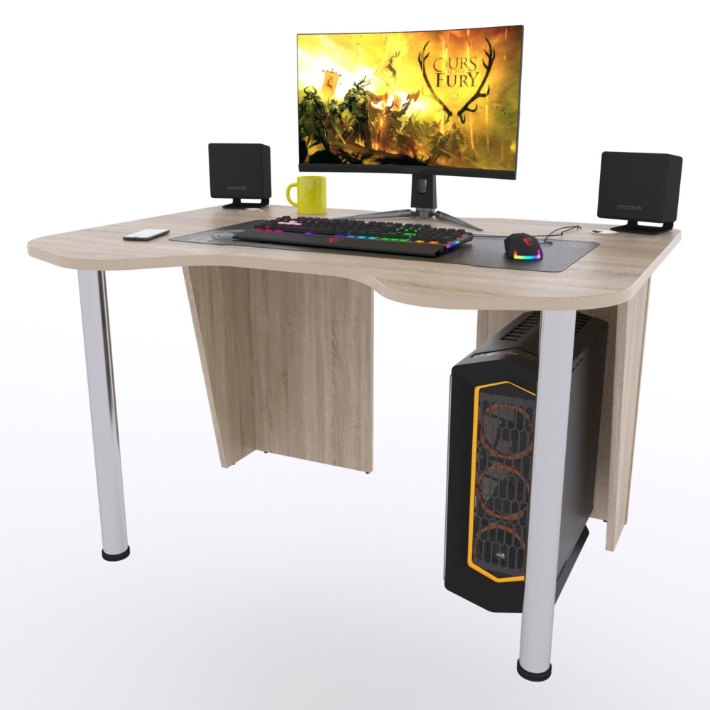 Компьютерный стол "Старк", 140х90х75 см, дуб сонома #1