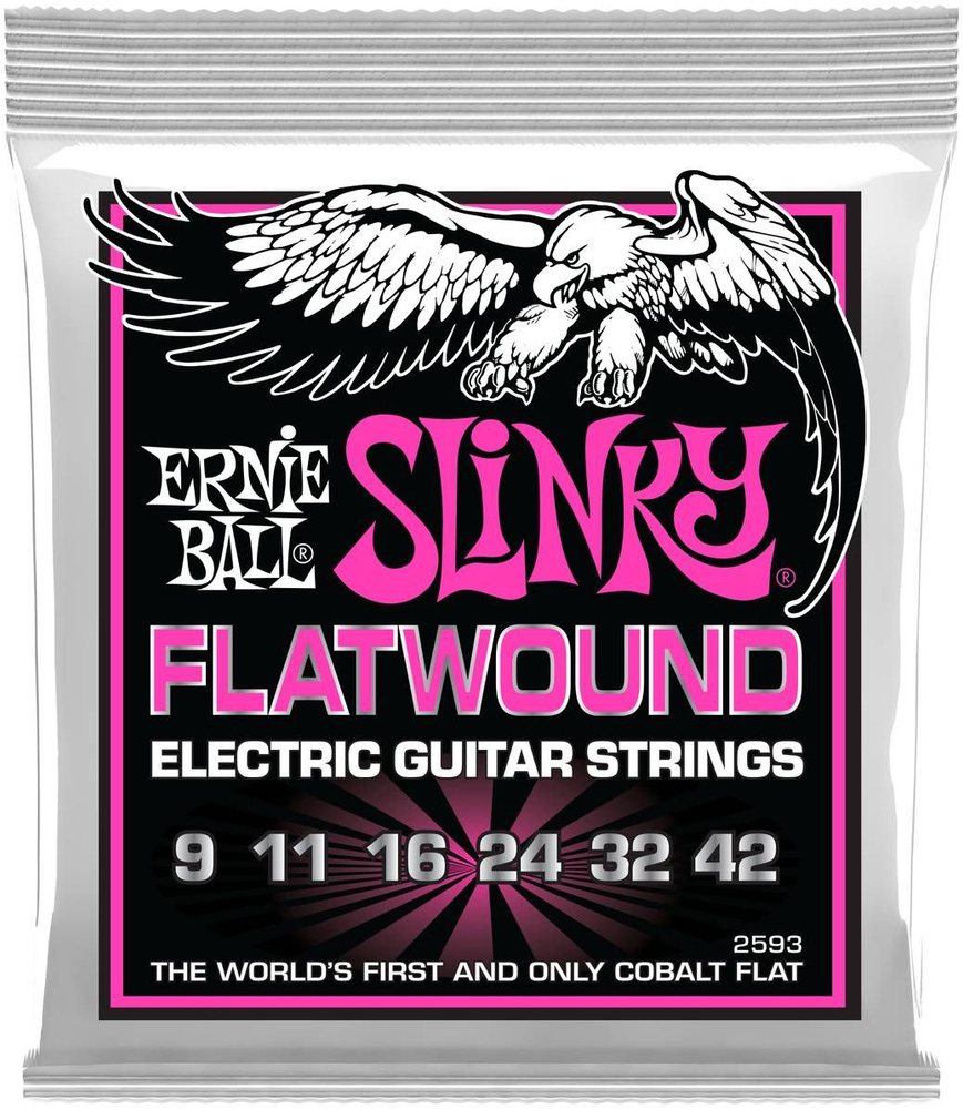 ERNIE BALL 2593 Slinky Flatwound Super 9-42 - Струны для электрогитары #1