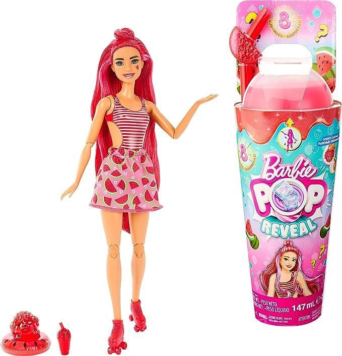 Барби Поп Ревил Фрут Арбузный краш Barbie Pop Reveal Fruit Watermelon Crush  #1