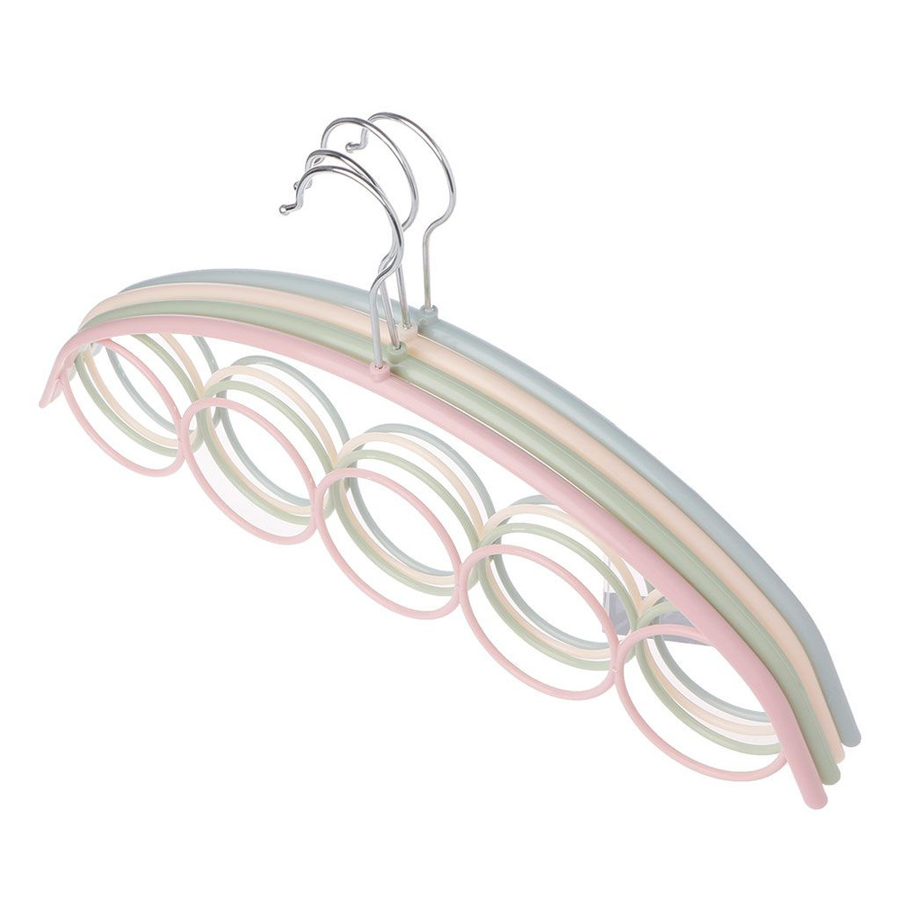 (1шт) держатель для шарфа с 5 кольцами, держатель для шелкового шарфа (случайный цвет)  #1