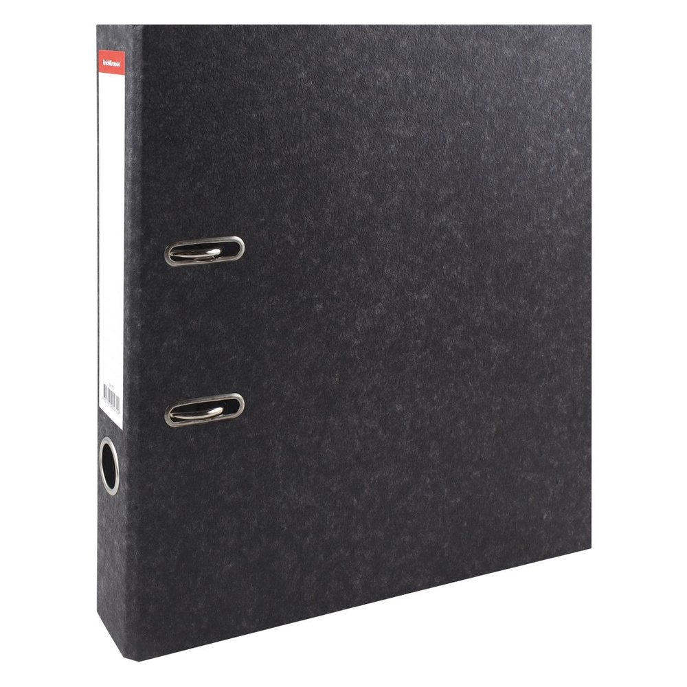 Папка-регистратор А5, 70 мм, цвет корешка черный, картон, мрамор Basic Erich Krause ( в заказе 1 штука) #1