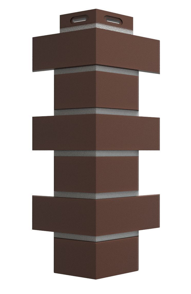 Угол наружный Dacha Кирпич гладкий цвет тёмно-коричневый (10 шт.), ZR82402531  #1