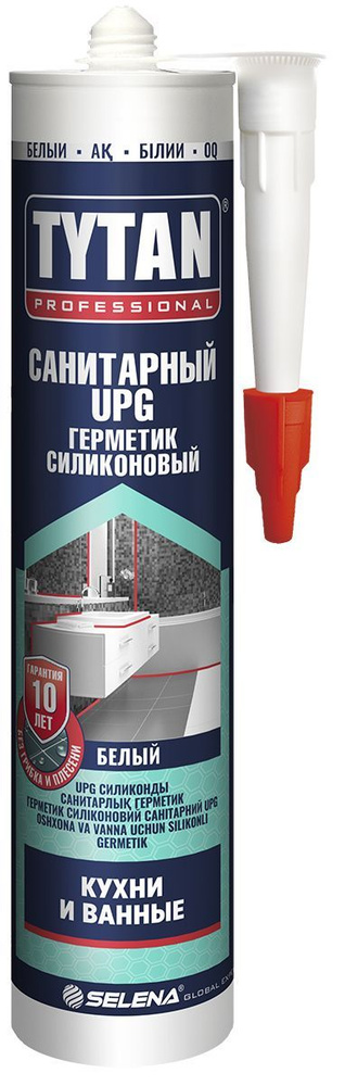 Герметик силиконовый санитарный UPG Tytan Professional Бесцветный 280мл  #1