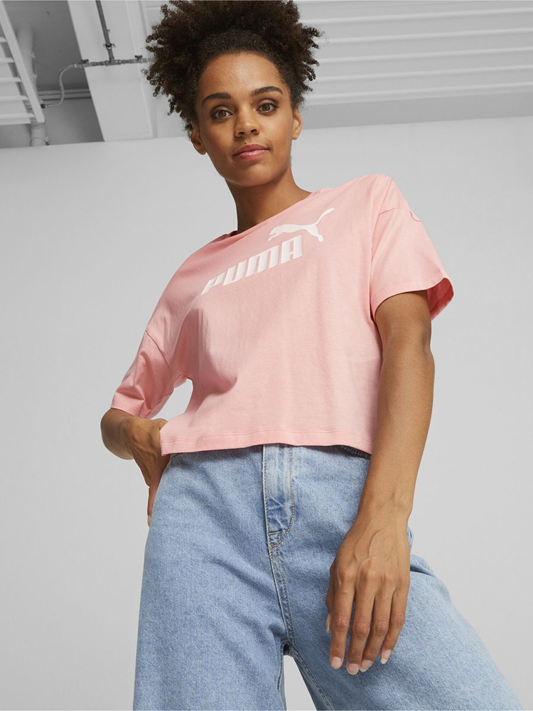 Топ PUMA Ess Cropped Logo Tee #1