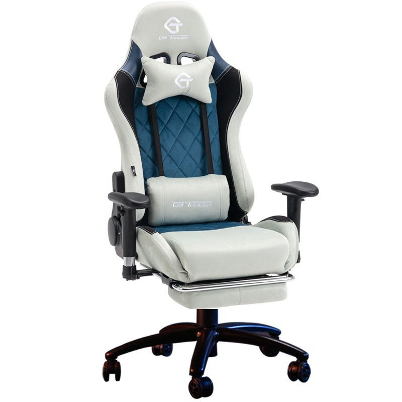 GT Игровое компьютерное кресло 306F_3, Белый с подножкой #1