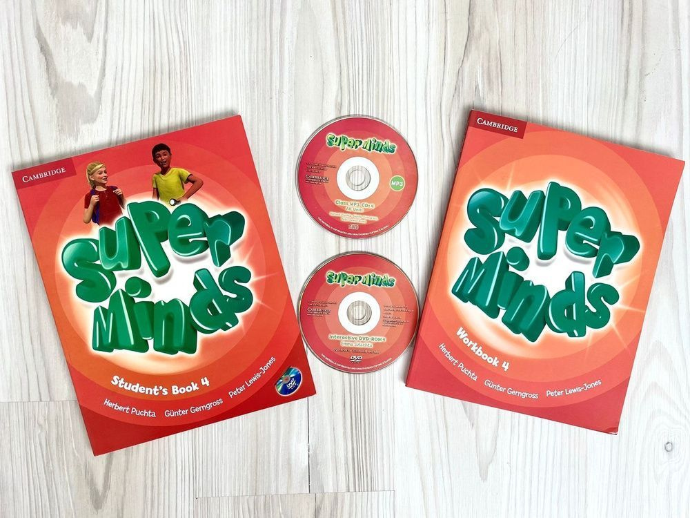 Комплект Super Minds 4: Student's Book and WorkBook + CD Льюис-Джоунс Питер, Гернгросс Гюнтер | Льюис-Джоунс #1