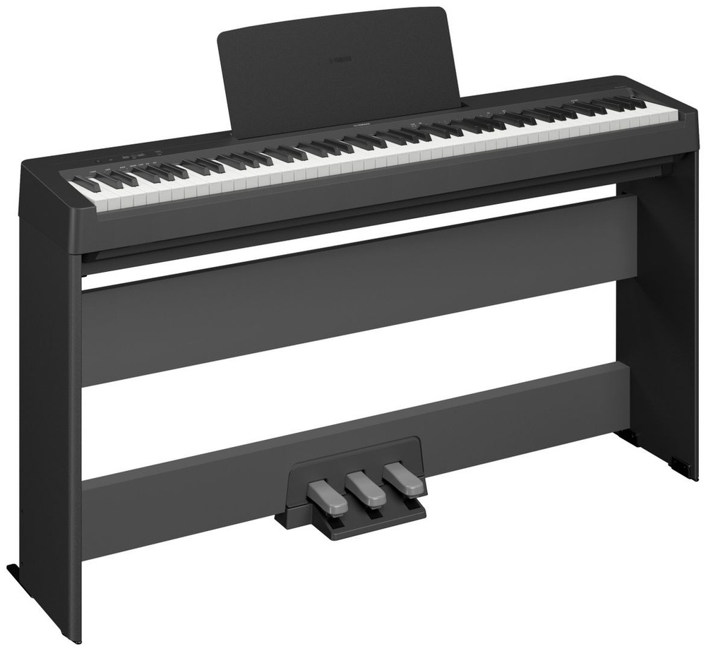 Цифровое пианино YAMAHA P-145B со стойкой и педальным блоком #1