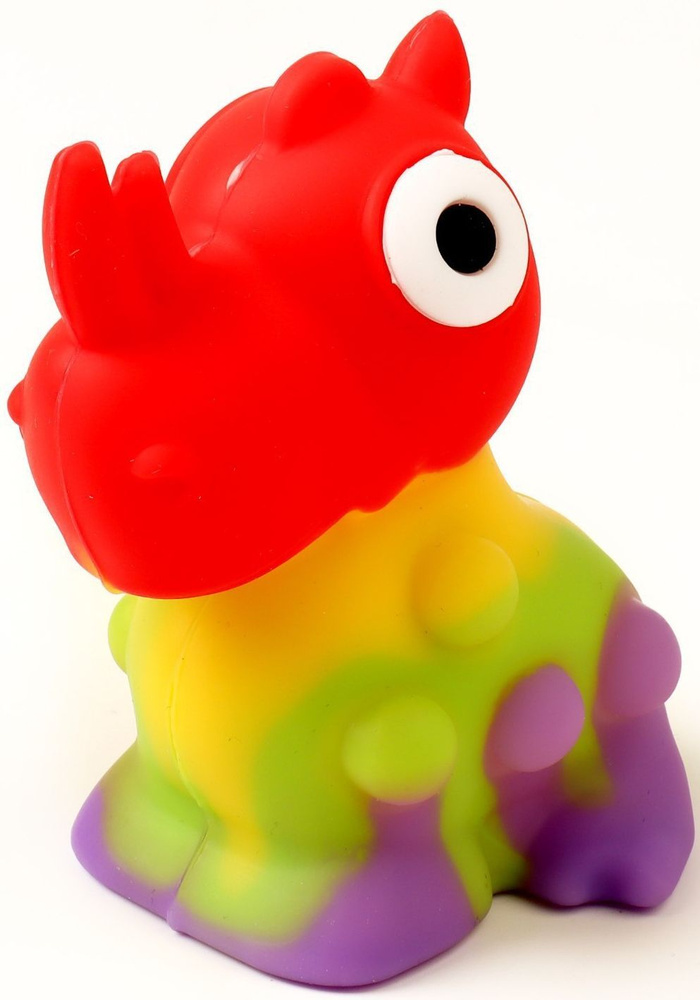 Мялка "Динозавр" успокаивающая игрушка-антистресс для детей, мягкая давилка с пупырышками, жмякалка-сквиш, #1