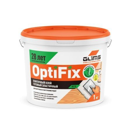 Плиточный клей GLIMS OptiFix с гидроизоляционным эффектом 1 кг  #1