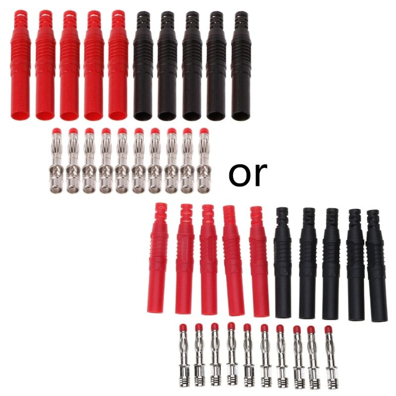 10 шт. прямые изолированные безопасные разъемы типа банан 4 мм для ...