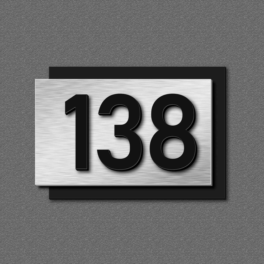 Цифры на дверь, табличка с номером 138 #1