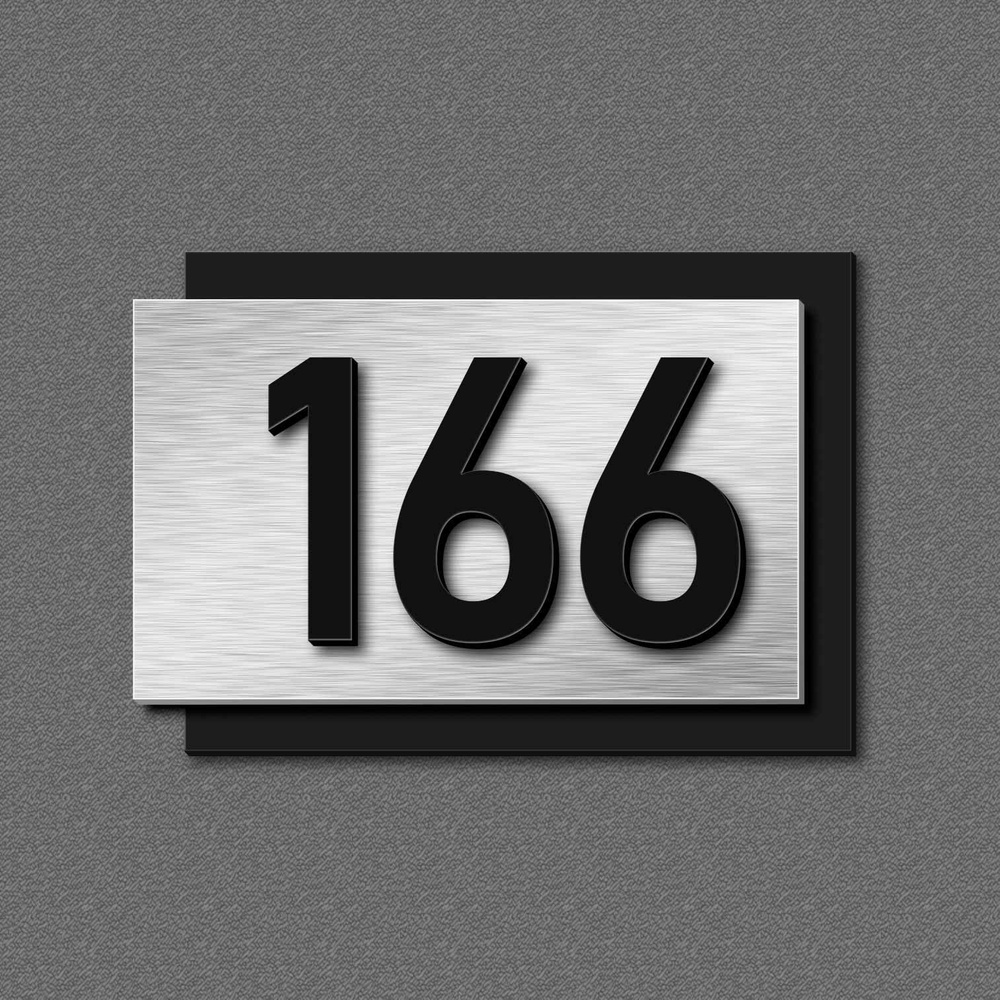 Цифры на дверь, табличка с номером 166 #1