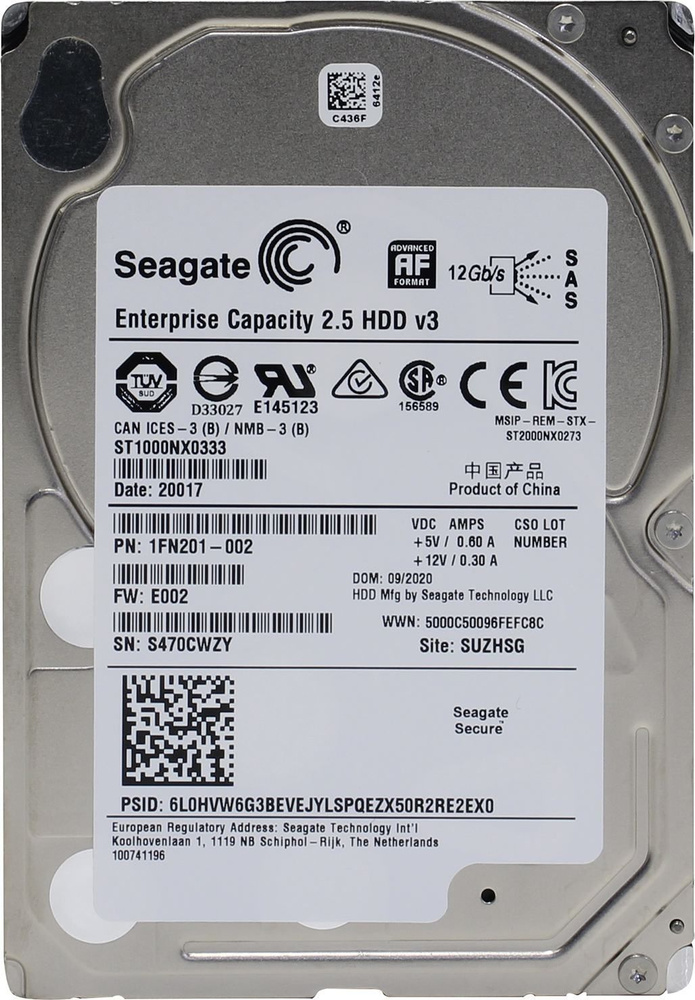 Seagate 1 ТБ Внутренний жесткий диск (ST1000NX0333)  #1