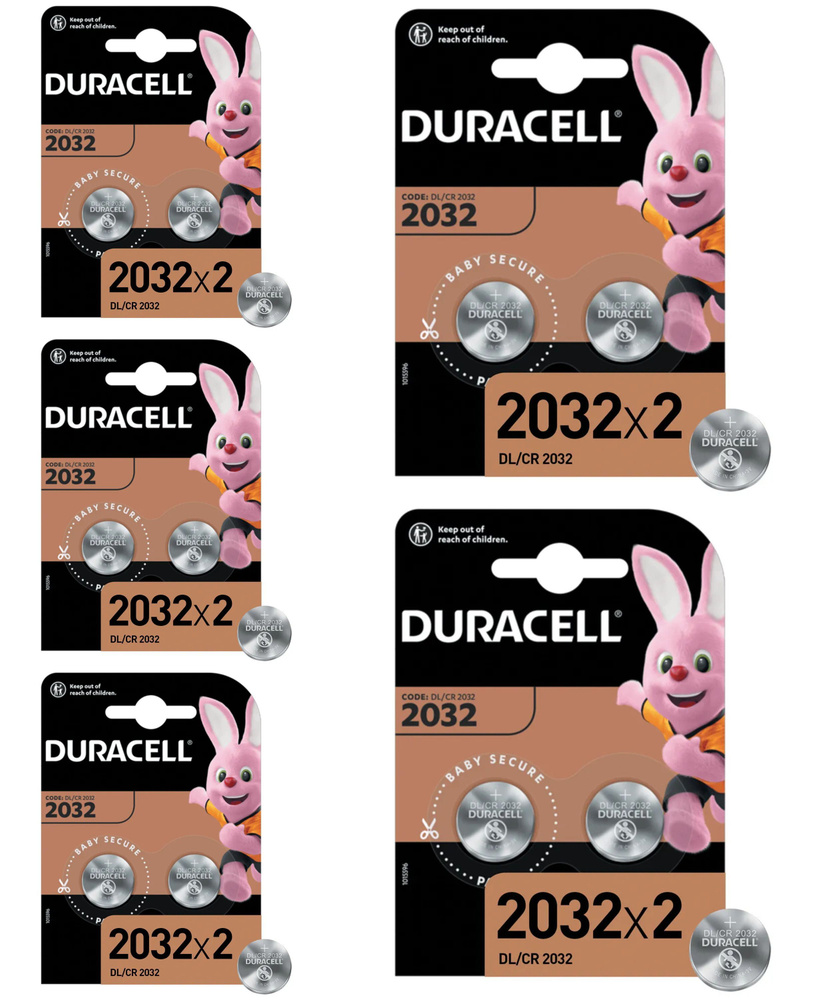 Duracell Батарейка CR2032, Литиевый тип, 1,5 В, 10 шт #1