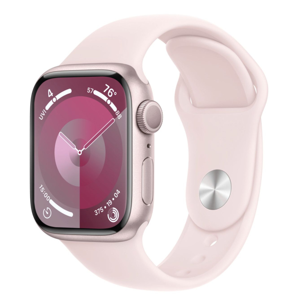 Умные часы Apple Watch Series 9, 45mm, Pink (Размер M/L) #1