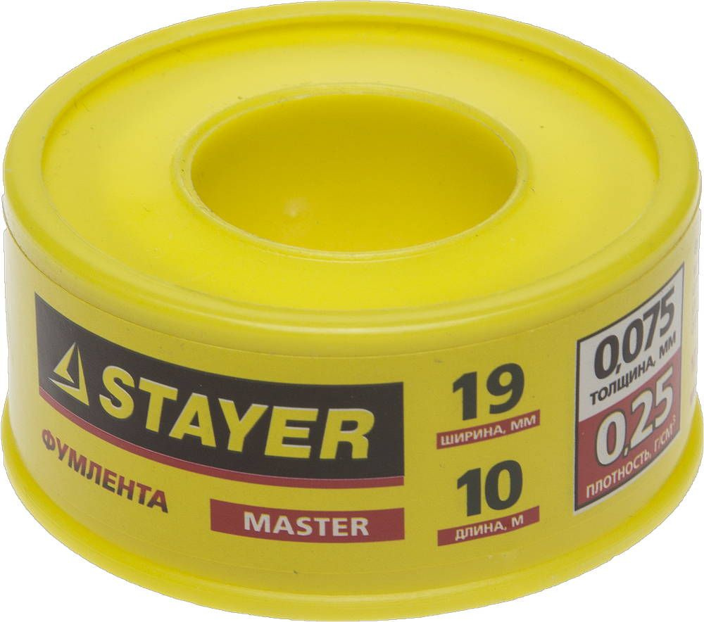 Фумлента STAYER 0,075 мм х 19 мм х10 м, 0,25 г/см3, (12360-19-025) #1