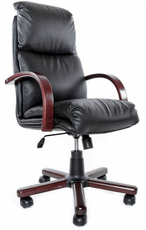 Компьютерное кресло Надир EX офисное, обивка: натуральная кожа, цвет: черный  #1