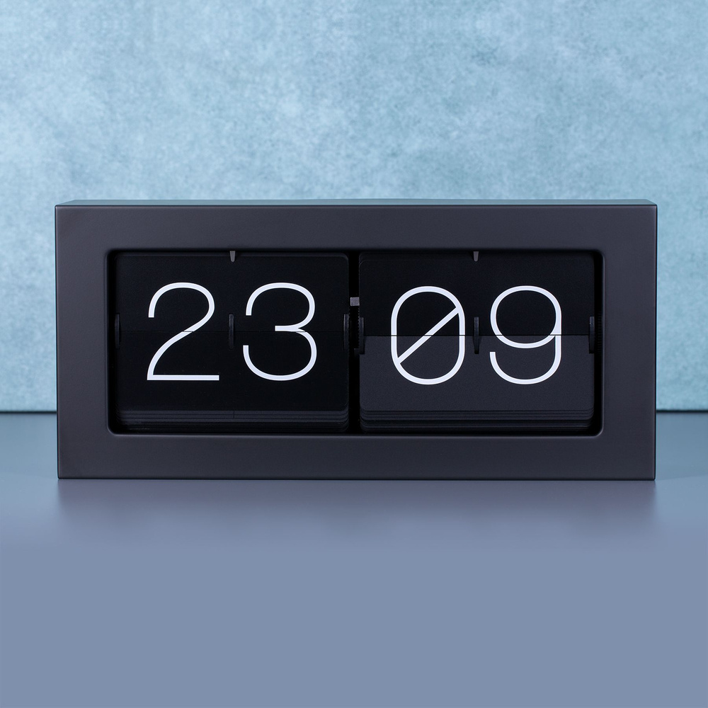 Перекидные часы FLIP CLOCK, металлические (36х9х17 см) #1